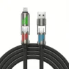4in1 RGB 240W Fast Charging Silicone Data Cable (Pack of 3)