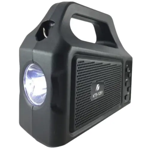 KTS-1251 Portable Solar Portable Speaker With Flash Light - Image 3