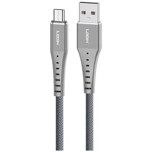 LOGIN Micro 2.4A Stylish Metal Look Data Cable (LT-D9)