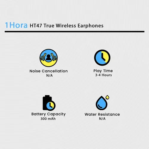 1HORA HT47 True Wireless Earphones - Image 2