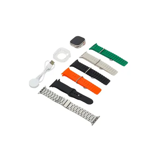EZ Pro 2 Ultra 2 Smart Watch with earbuds with 7 straps - Image 5