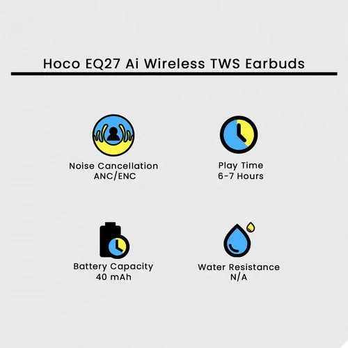 Hoco EQ27 Ai Wireless TWS Earbuds - Image 2