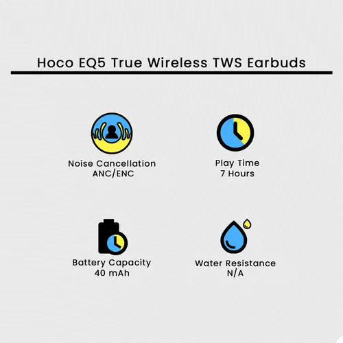 Hoco EQ5 True Wireless TWS Earbuds - Image 2