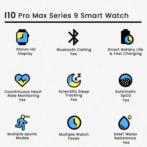 i10 Pro Max Series 9 Smart Watch - Image 2