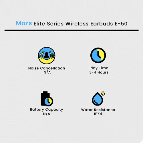Mars Elite Series Wireless Earbuds E-50 - Image 2