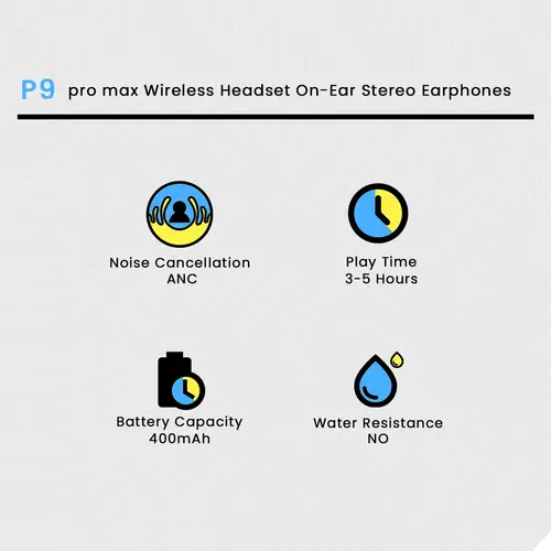 P9 pro max Wireless Headset - Image 2