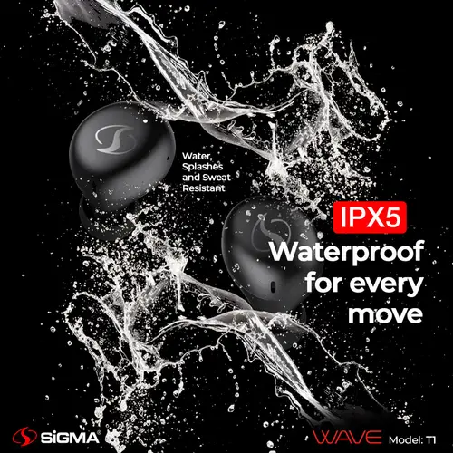 Sigma Wireless Earbuds Wave T1 TWS - Image 3