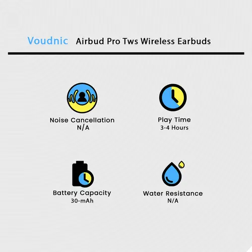 Voudnic Airbud Pro Tws Wireless Earbuds - Image 2
