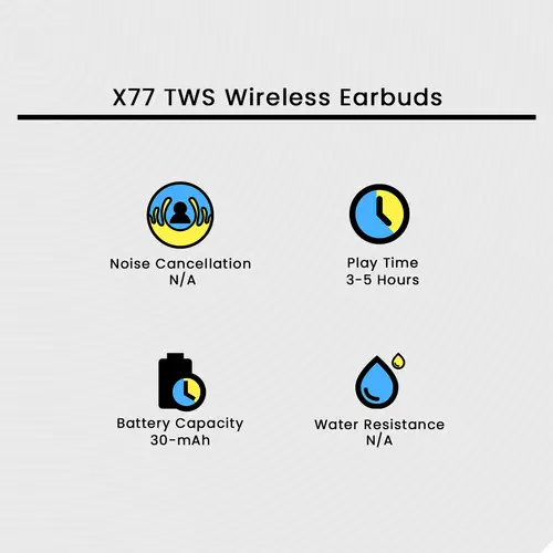 X77 TWS Wireless Earbuds - Image 2