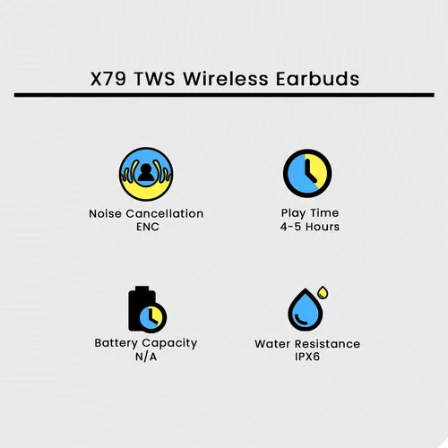X79 TWS Wireless Earbuds - Image 2
