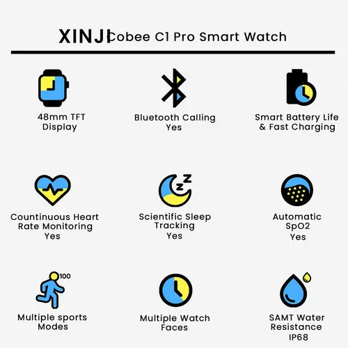 Xinji Cobee C1 Pro Smart Watch - Image 2